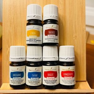 Young Living Vitality Essential Oil Set: Lemon, Thieves, Digize, Longevity, more
